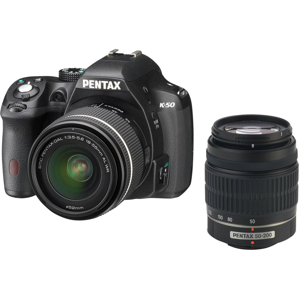 Фотоаппарат Pentax K-50 Double Kit 18-55 + 50-200 WR