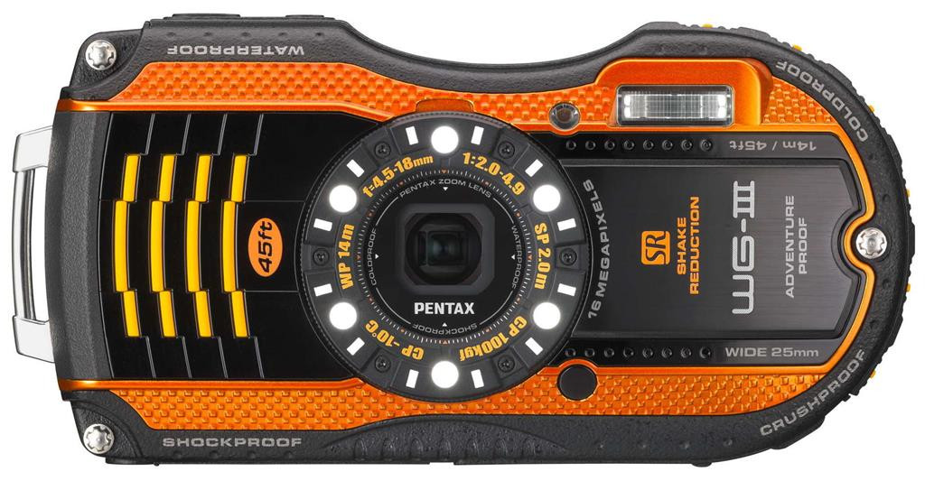 Фотоаппарат Pentax Optio WG-3 Black/Orange