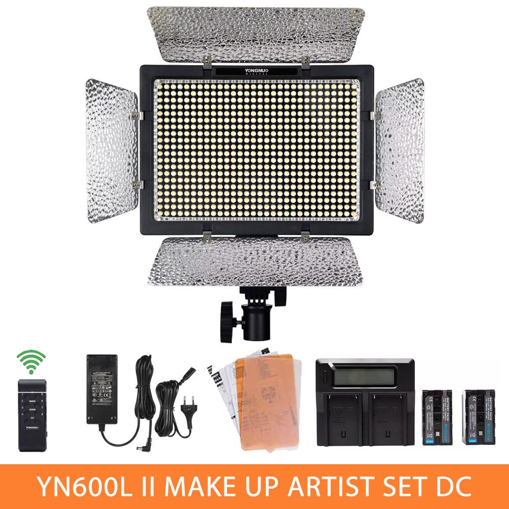 Набор света YN-600LII Makeup Artist Set DC (YN600LII, DC-LCD, F750 x2)