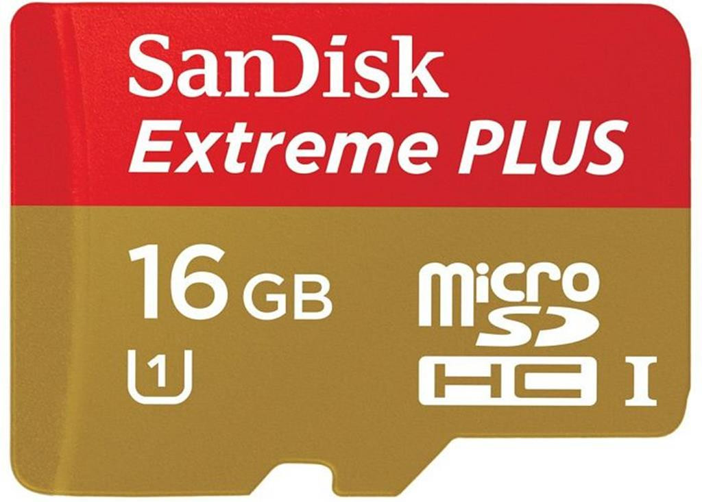Карта памяти SanDisk Extreme Plus microSDHC 16GB Class 10 UHS-I (SDSDQX-016G-U46A)