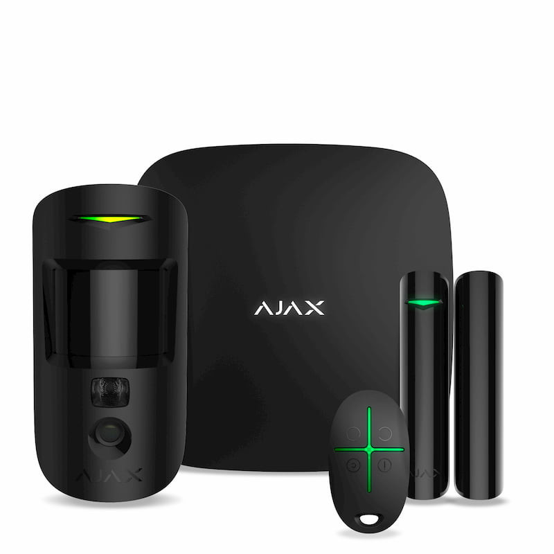 Стартовый комплект Ajax StarterKit Cam (Hub2, MotionCam, DoorProtect, SpaceControl) Черный