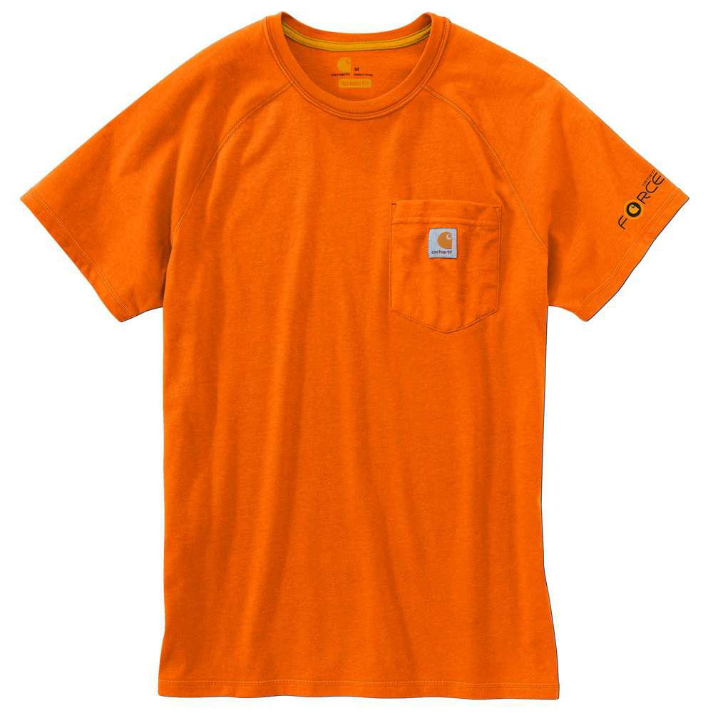 Футболка Carhartt Force Cotton T-Shirt S/S - 100410 (Orange, M)