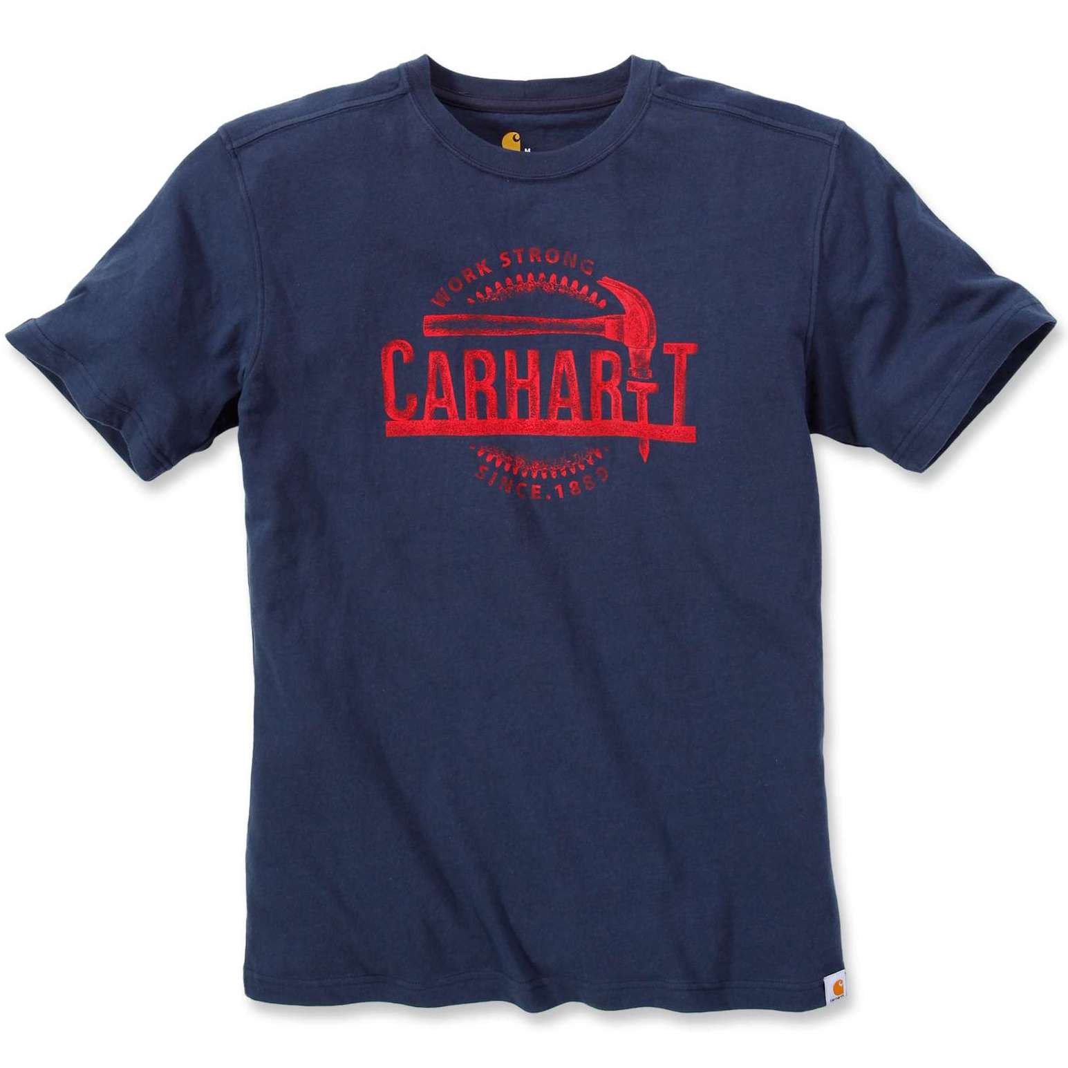 Футболка Carhartt Hammer Graphic T-Shirt S/S - 103202 (Navy, XS)