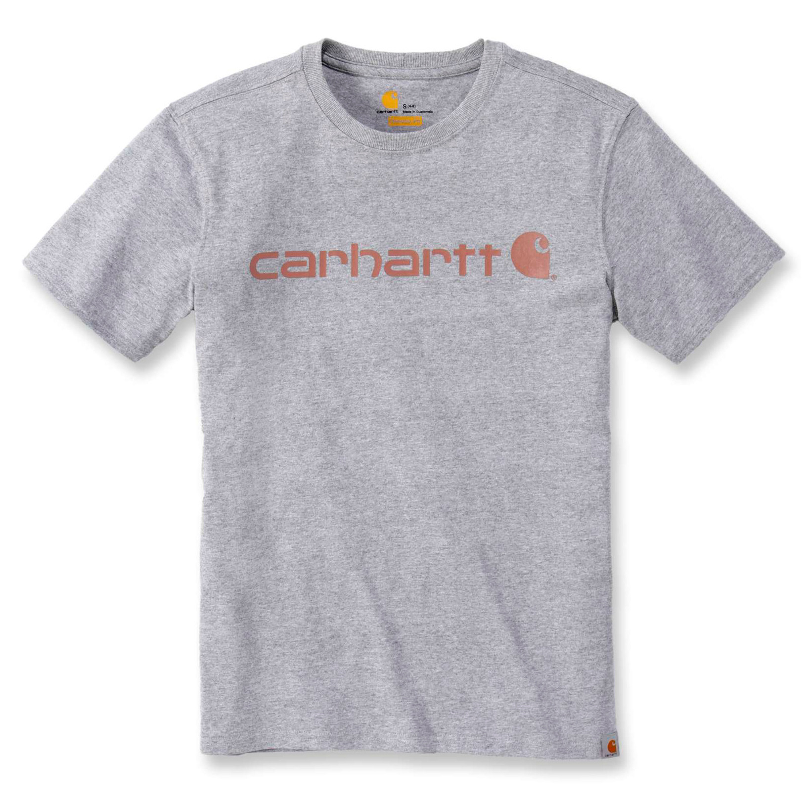 Футболка женская Carhartt WK195 Workwear Logo Graphic S/S T-Shirt - 103592 (Heather Grey, S)
