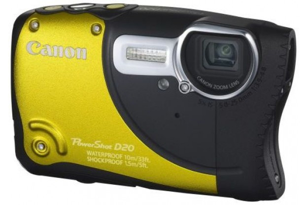 Фотоаппарат Canon PowerShot D20 Yellow