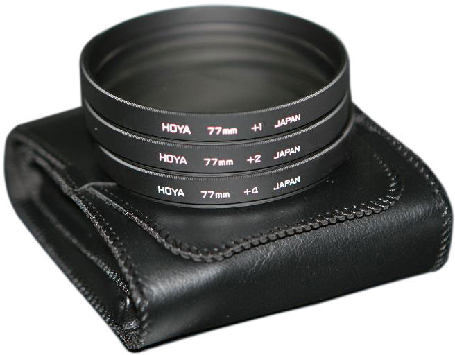 Набор макро фильтров Hoya Close-Up Set (+1,+2,+4) 77 мм