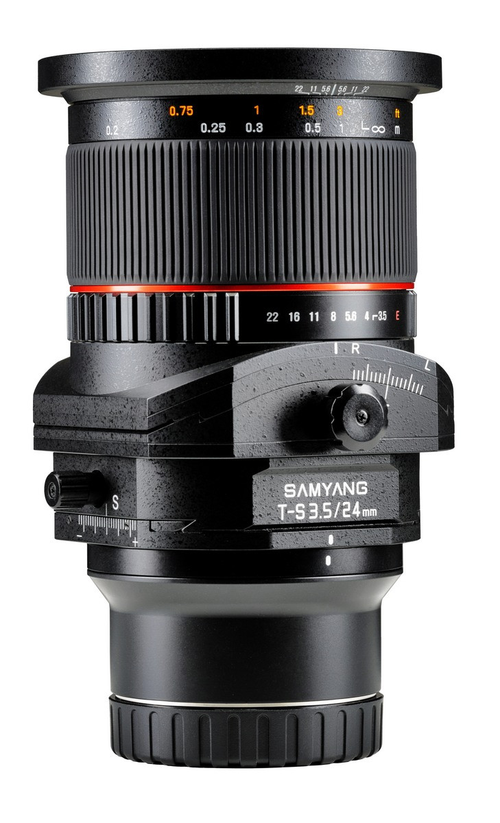Объектив Samyang Nikon-F T-S 24mm f/3.5 ED AS UMC (Full-Frame)