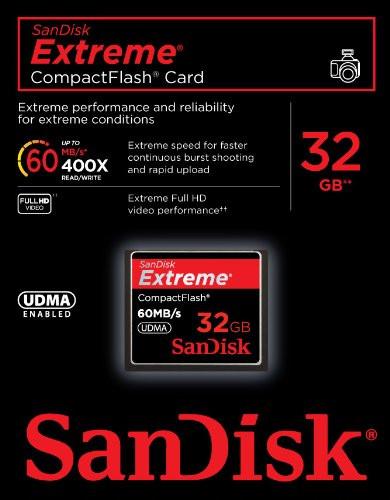 Карта памяти Sandisk Extreme CF 32GB (SDCFX-032G-E61)