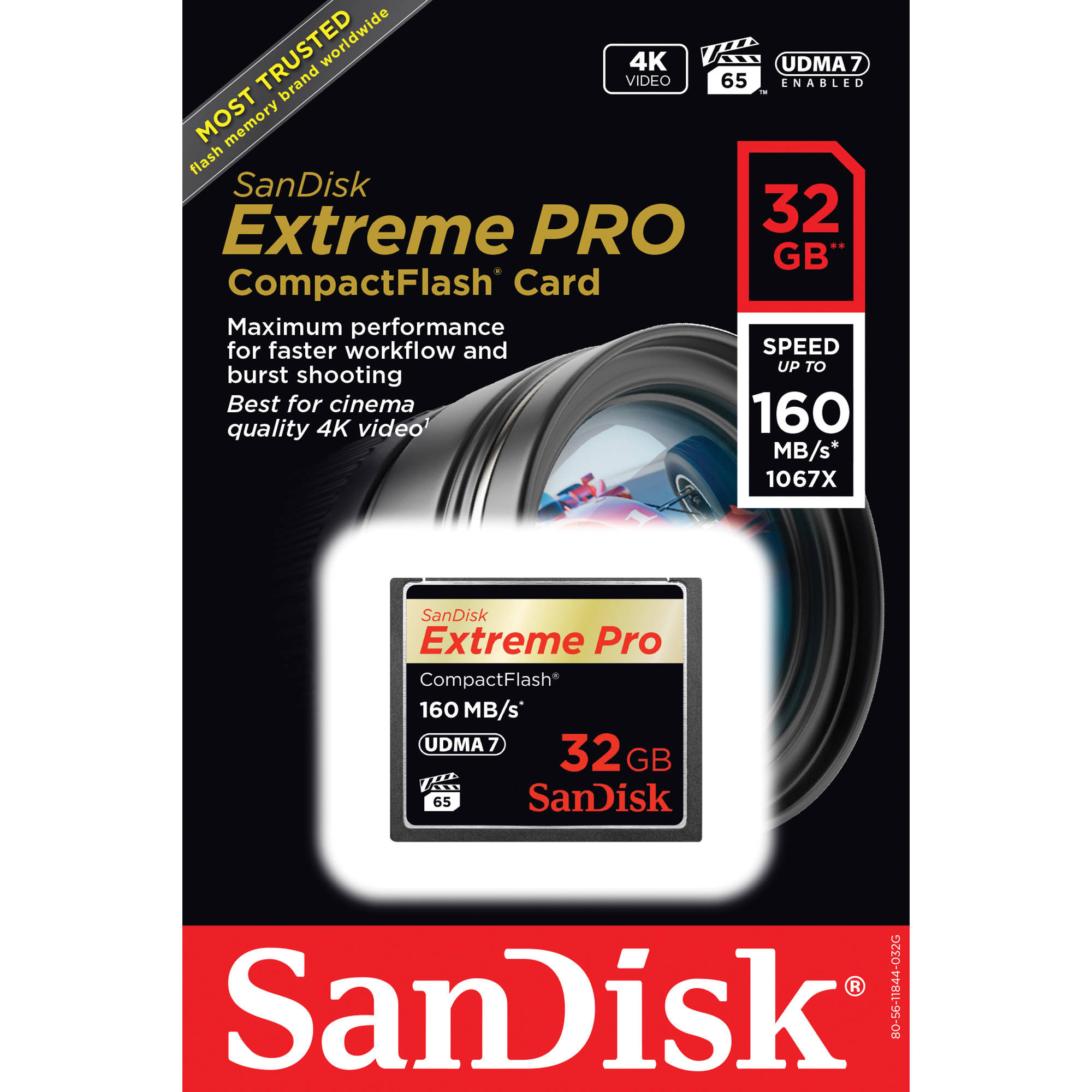 Карта памяти CF Sandisk Extreme Pro 32GB (R160/W150)