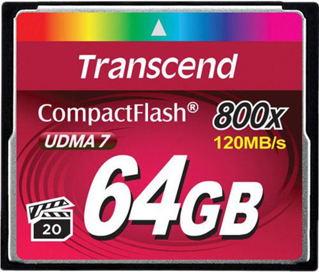 Карта памяти Transcend CF 64GB x800 (TS64GCF800)
