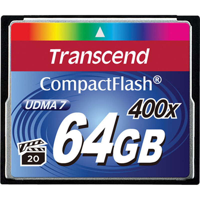 Карта памяти CF Transcend 64GB Premium x400 (TS64GCF400)