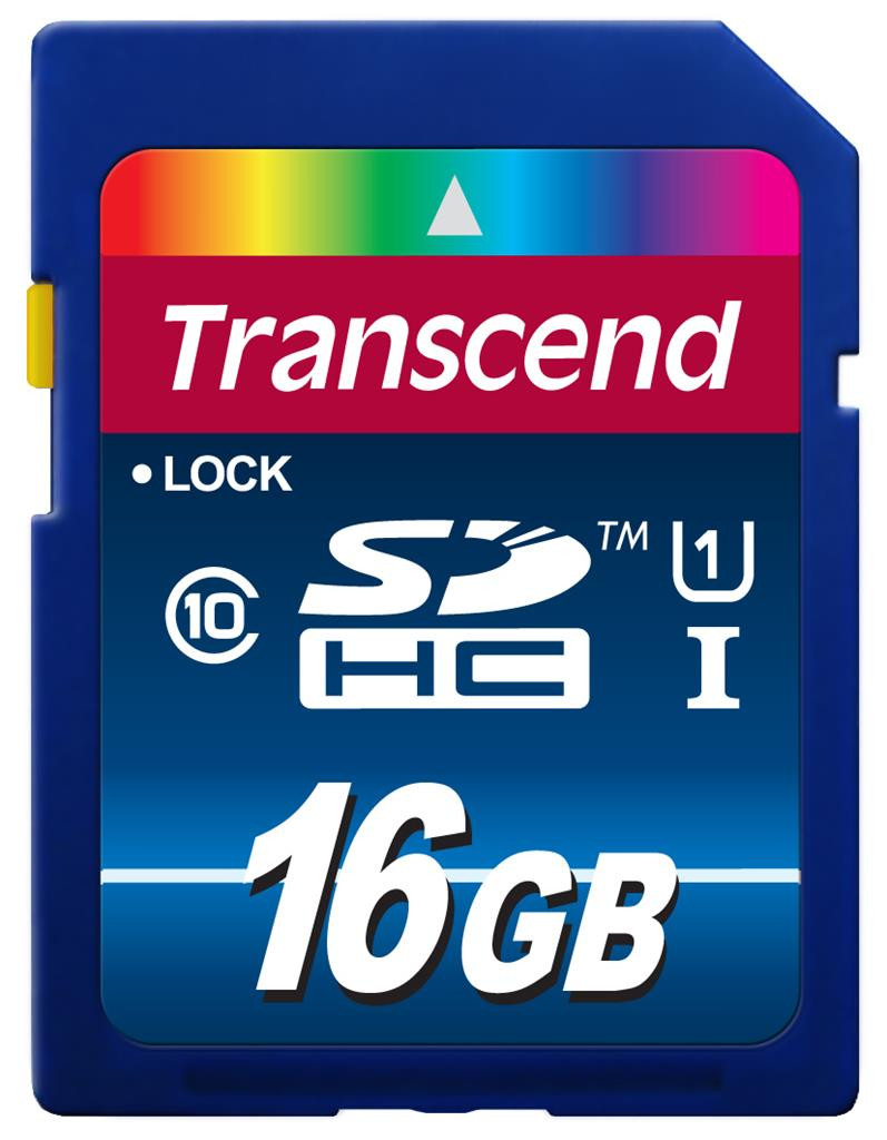 Карта памяти Transcend Premium SDHC 16GB Class 10 UHS-I (TS16GSDU1)