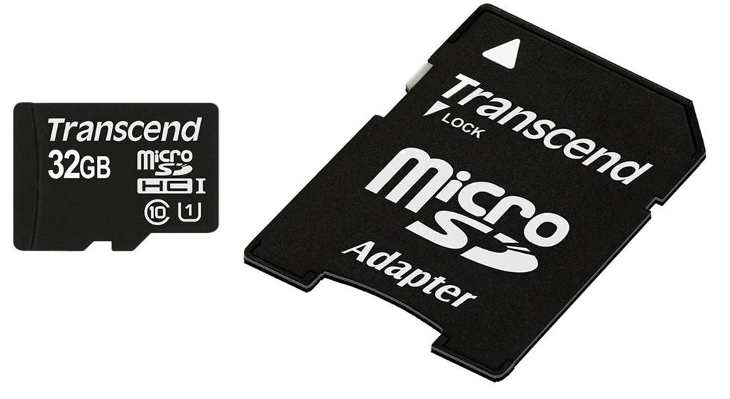 Карта памяти Transcend Premium microSDHC 32GB Class 10 UHS-I (TS32GUSDU1)