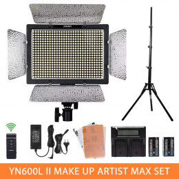 Набор света YN-600LII Makeup Artist Max Set ACDC (YN600LII, LS-8005, YN12v5a, DC-LCD, F750 x2)