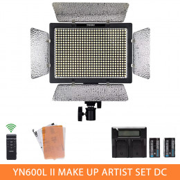Набор света YN-600LII Makeup Artist Set DC (YN600LII, DC-LCD, F750 x2)