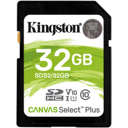Карта памяти SD Kingston Canvas Select Plus 32GB UHS-I, U1, V10 (R100)