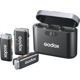Микрофонная радиосистема Godox WEC Kit2 для камер и мобильных устройств (приемник + 2 микрофона)
