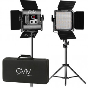 Набор постоянного LED видеосвета GVM 560AS (3200-5600K) х2