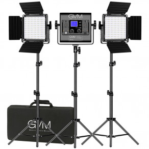 Набор постоянного LED видеосвета GVM 800D-RGB (3200-5600K) х3