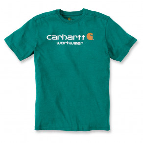 Футболка Carhartt Core Logo T-Shirt S/S - 101214 (Alpine Heather, XL)