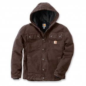 Куртка котоновая Carhartt Sandstone Barlett Jacket - 102285 (Dark Brown, L)
