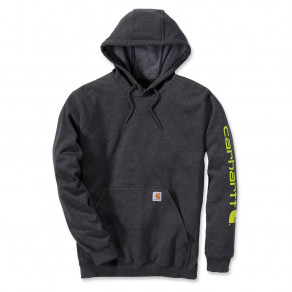 Худи Carhartt Sleeve Logo Hooded Sweatshirt K288 (Carbon Heather) 