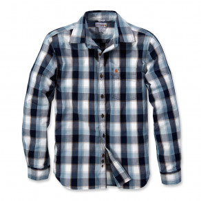 Рубашка Carhartt Slim Fit Plaid Shirt L/S - 103190 (Navy, L)