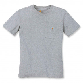 Футболка женская Carhartt WK87 Workwear Pocket T-Shirt - 103067 (Heather Grey, S)
