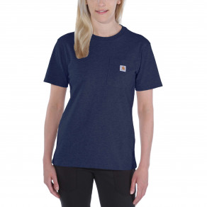 Футболка женская Carhartt WK87 Workwear Pocket T-Shirt - 103067 (Navy, XS)