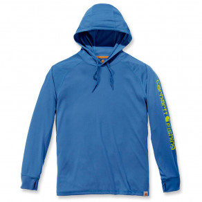 Худи Carhartt Fishing Hooded T-Shirt L/S - 103572 (Federal Blue, XS)