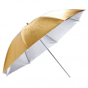 Зонт на отражение Mircopro UB-005G золото,серебро 100 см