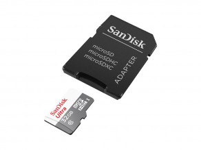 Карта памяти Sandisk 32GB microSDHC C10 UHS-I R48MB/s Ultra + SD Adapter