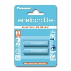 Аккумуляторы с низким саморозрядом Panasonic Eneloop Lite AA 950 2шт