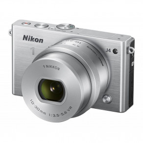 Фотоаппарат Nikon 1 J4 Silver Kit 10-30 VR
