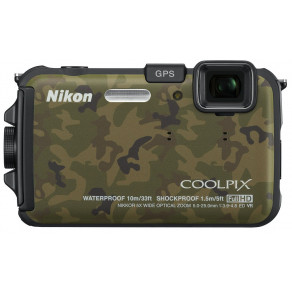 Фотоаппарат Nikon Coolpix AW100 Camouflage