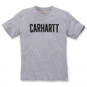 Футболка Carhartt Block Logo T-Shirt S/S 103203 (Heather Grey)