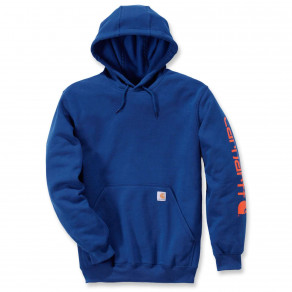 Худи Carhartt Sleeve Logo Hooded Sweatshirt - K288 (Superior Blue, XS)