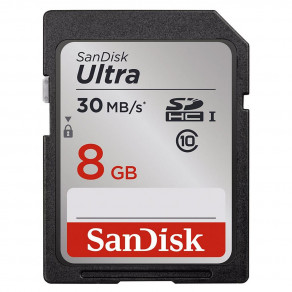 Карта памяти Sandisk Ultra SDHC 8GB Class 10 UHS-I (SDSDU-008G-U46)