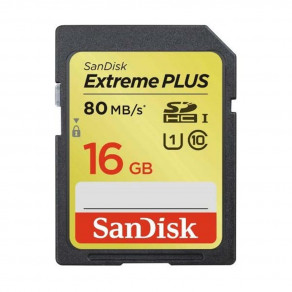 Карта памяти SanDisk Extreme Plus SDHC 16GB Class 10 UHS-I (SDSDXS-016G-X46)