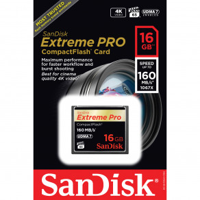 Карта памяти Sandisk Extreme Pro CF 16GB (SDCFXPS-016G-X46)