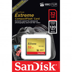 Карта памяти Sandisk Extreme CF 32GB (SDCFXS-032G-X46)
