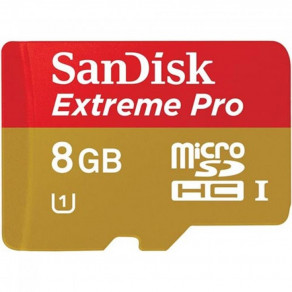 Карта памяти SanDisk Extreme Pro microSDHC 8GB Class 10 UHS-I (SDSDQXP-008G-X46)