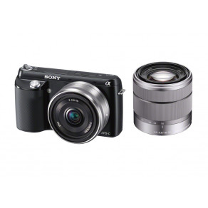 Фотоаппарат Sony NEX-F3 Kit 16+18-55 Black
