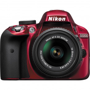 Фотоаппарат Nikon D3300 Kit 18-55 VRII Red
