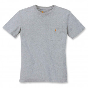 Футболка женская Carhartt WK87 Workwear Pocket T-Shirt - 103067 (Heather Grey, S)