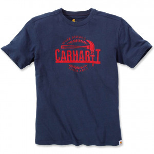 Футболка Carhartt Hammer Graphic T-Shirt S/S - 103202 (Navy, XS)