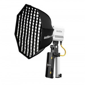 Видеосвет Godox ML60II Bi LED 2800-6500K с ручкой, софтбоксом и сотами