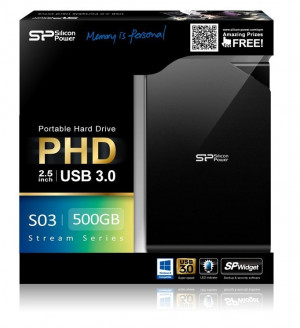 Жесткий диск Silicon Power Stream S03 500GB Black (SP500GBPHDS03S3K)