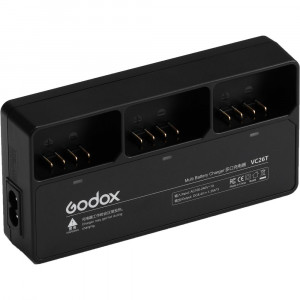 Зарядное устройство Godox VC26T 3х канальное для V1 (VB26)
