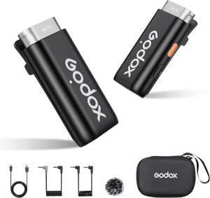 Микрофонная радиосистема Godox WEC Kit1 для камер и мобильных устройств (приемник + микрофон)